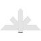 Ekena Millwork Kennewick Architectural Grade PVC Gable Bracket, 48"W x 26"H x 2"D x 6"F, 13/12 Pitch GBP048X26X0206KEN00 - alternate 3